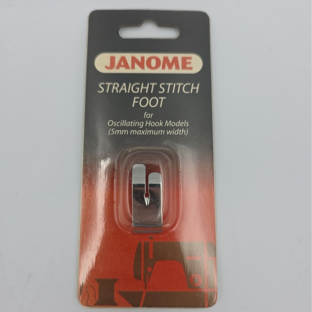 JANOME Straight Stitch Foot for Oscillating Hook Models 5 MM MAX #200-125-008